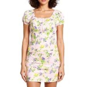 Caroline Constas Large Calla Mini dress, Lilac Botanica (pre-owned)‎